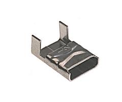 AE4539 Band-It AE4539UK Uncoated SS316 Clips 9,5 mm (3/8&quot;) for band (100 pcs/box)